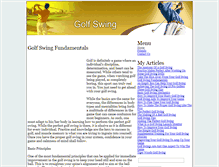 Tablet Screenshot of golf-swing.hvvt.com